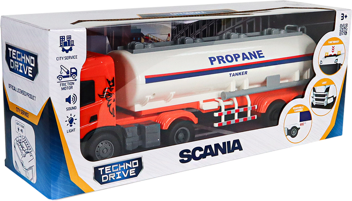 Автомодель Techno Drive Автоцистерна Large Truck Scania со световыми и звуковыми эффектами (6418KS) - Фото 10 Автомодель Techno Drive Автоцистерна Large Truck Scania со световыми и звуковыми эффектами (6418KS) - изображение 10