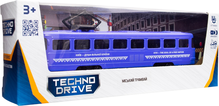 Модель трамвая Techno Drive Городской трамвай Киев (KM250425) - изображение 12