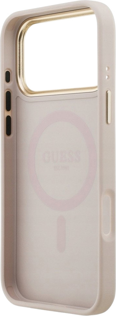 Панель Guess 4G Strass Logo MagSafe для iPhone 17 Pro Max Pink (3666339529611) - зображення 7
