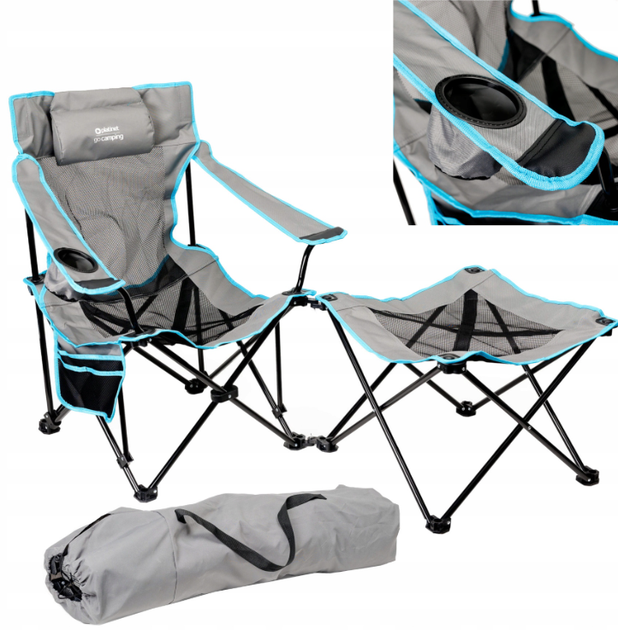 Набір туристичний Platinet PCS3157 складне крісло з столиком (5907595459075) - зображення 6