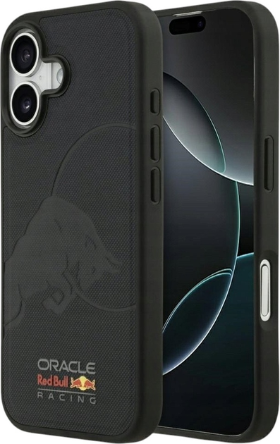 Etui Red Bull Meshed Debossed Bull MagSafe do Apple iPhone 17 Navy Blue (3666339526894) - obraz 1