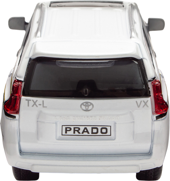 Автомодель Techno Drive Toyota Prado белая (KM250425W) - Фото 4 Автомодель Techno Drive Toyota Prado белая (KM250425W) - изображение 4