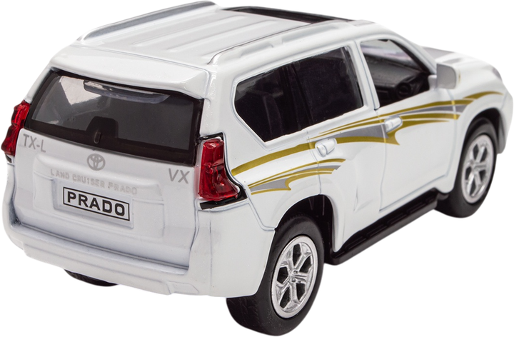 Автомодель Techno Drive Toyota Prado белая (KM250425W) - Фото 5 Автомодель Techno Drive Toyota Prado белая (KM250425W) - изображение 5