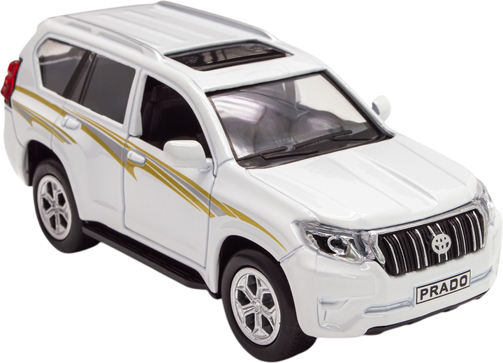 Автомодель Techno Drive Toyota Prado белая (KM250425W) - Фото 7 Автомодель Techno Drive Toyota Prado белая (KM250425W) - изображение 7
