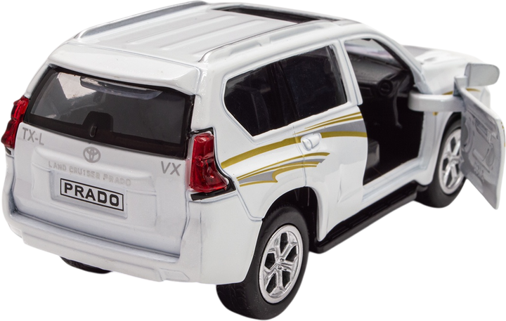 Автомодель Techno Drive Toyota Prado белая (KM250425W) - Фото 10 Автомодель Techno Drive Toyota Prado белая (KM250425W) - изображение 10
