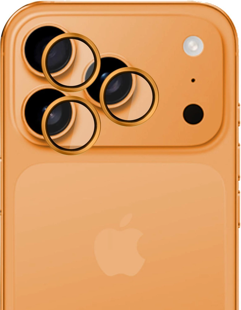 Захисне скло 3MK Hardy Lens Protection Pro do Apple iPhone 17 Pro/17 Pro Max  Orange (5903108670081) - зображення 4