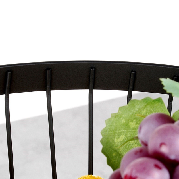 Koszyk na owoce Nava metalowy Czarny (10-100-031) - obraz 6