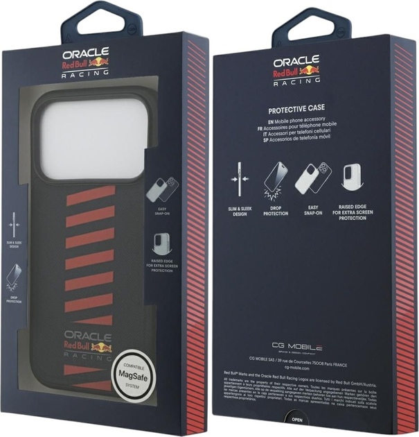 Etui Red Bull Meshed Powerbar MagSafe do Apple iPhone 17 Pro Navy Blue (3666339527037) - obraz 8