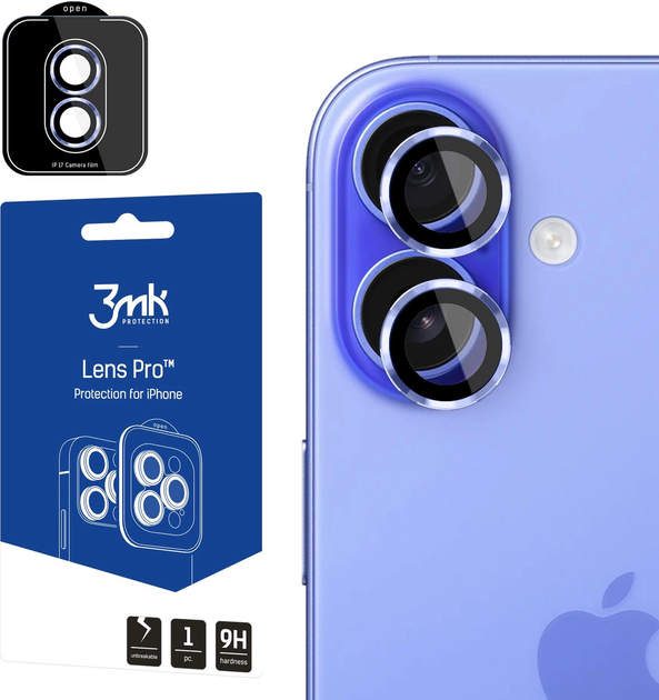 Захисне скло 3MK Lens Protection Pro do Apple iPhone 17 Blue (5903108669979) - зображення 1