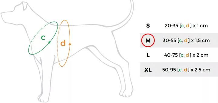 Шлея регульована для собак Amiplay Reflective M 30-55 см Рожева (5907563218611) - зображення 3