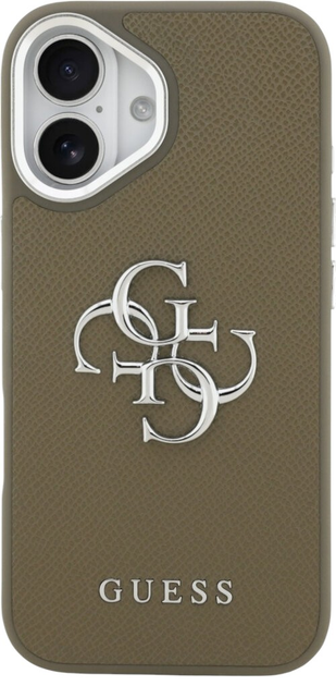 Панель Guess Grained Big 4G Classic Logo для iPhone 17 Brown - зображення 2