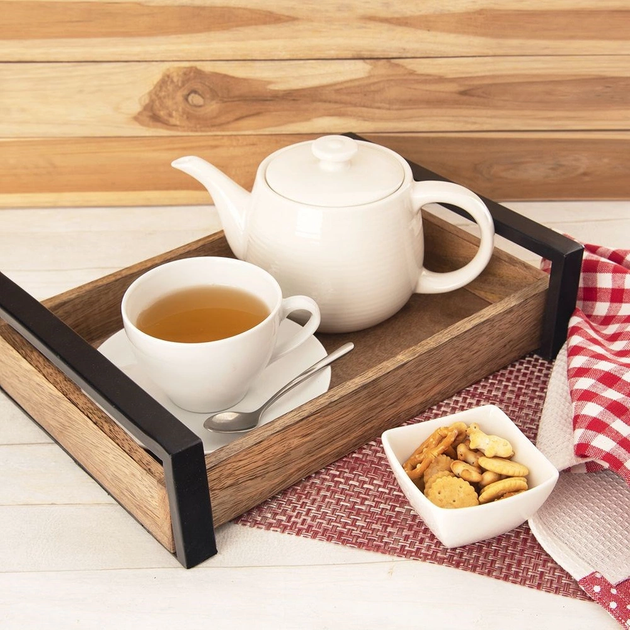 Taca do serwowania Orion Mango drewniana 30.5 x 8.5 x 22 cm (8592381188719) - obraz 5