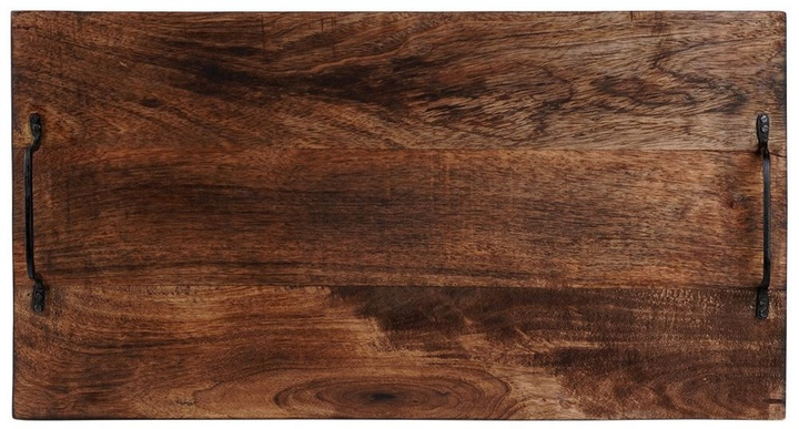 Taca do serwowania Vilde drewniana z uchwytami 56 x 5.4 x 29.6 cm (8719987847547) - obraz 2