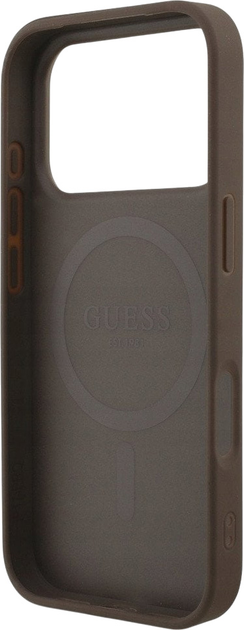 Панель Guess 4G Strap Triangle Logo MagSafe для iPhone 17 Pro Brown (3666339526528) - зображення 6