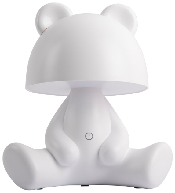 Lampka nocna dla dzieci Leitmotiv do pokoju dziecięcego bezprzewodowa miś Biała (8714302744556) - obraz 2