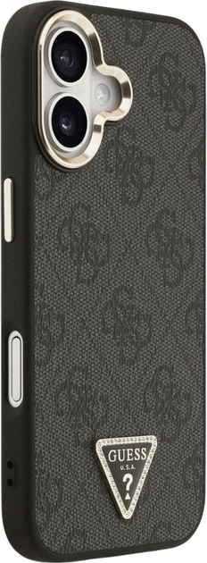 Панель Guess 4G Triangle Logo MagSafe для iPhone 17 Black/Gold (3666339520953) - зображення 4