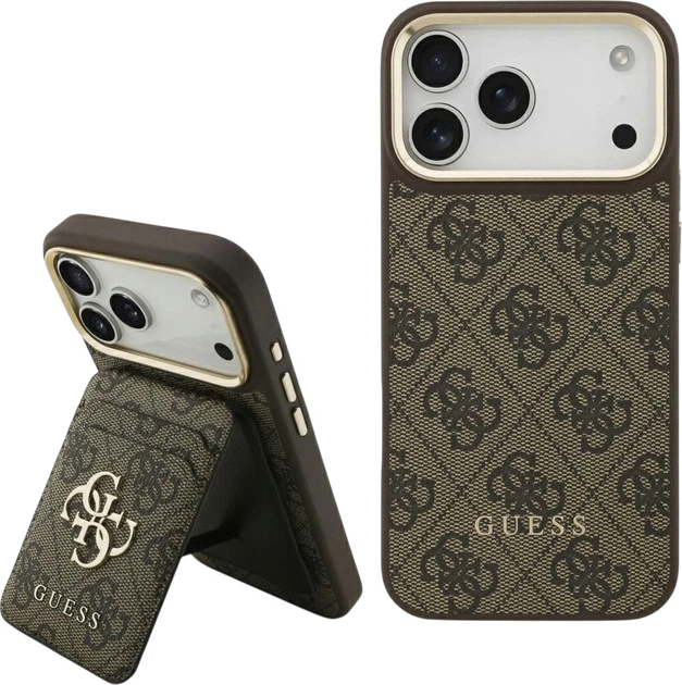 Панель Guess Cardslot 4G MagSafe для iPhone 17 Pro Max Brown (3666339558741) - зображення 3