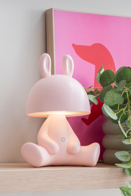 Lampka nocna dla dzieci Leitmotiv do pokoju dziecięcego bezprzewodowa Królik Różowa (8714302744372) - obraz 4