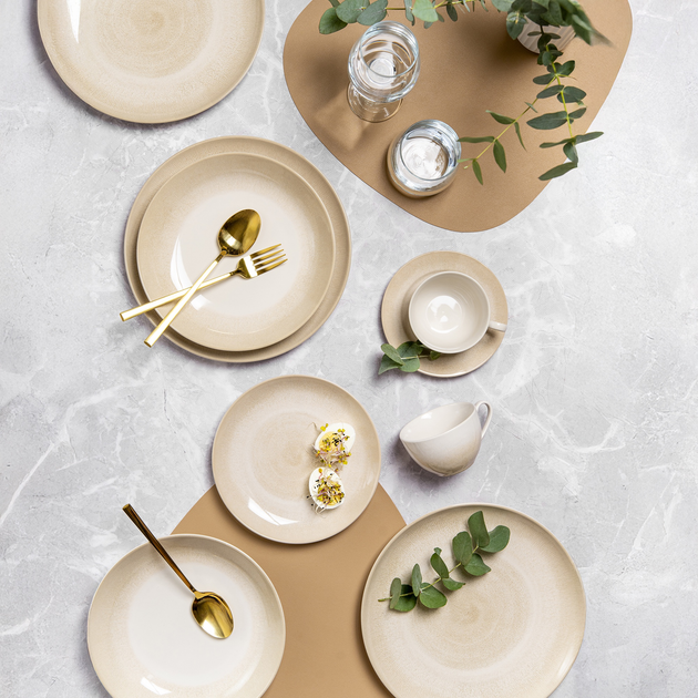 Serwis obiadowy Ambition Playa dla 6 osob Beżowo-biały 18-elementowy (5907078480237) - obraz 6