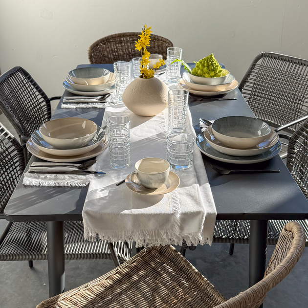 Serwis obiadowy Ambition Aqua dla 6 osob Biało-zielony 18-elementowy (5907078480305) - obraz 7