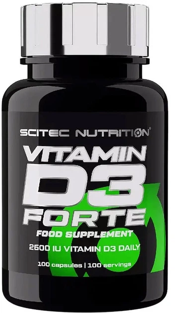 Вітамін D3 Scitec Nutrition Vitamin-D3 Forte 100 капсул (5999100029736)