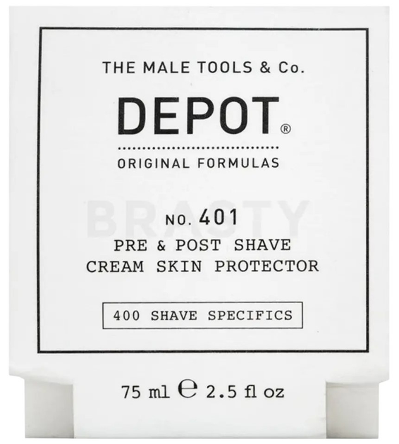 Krem przed i po goleniu Depot 401 ochronny 75 ml (8032274060925) - obraz 3