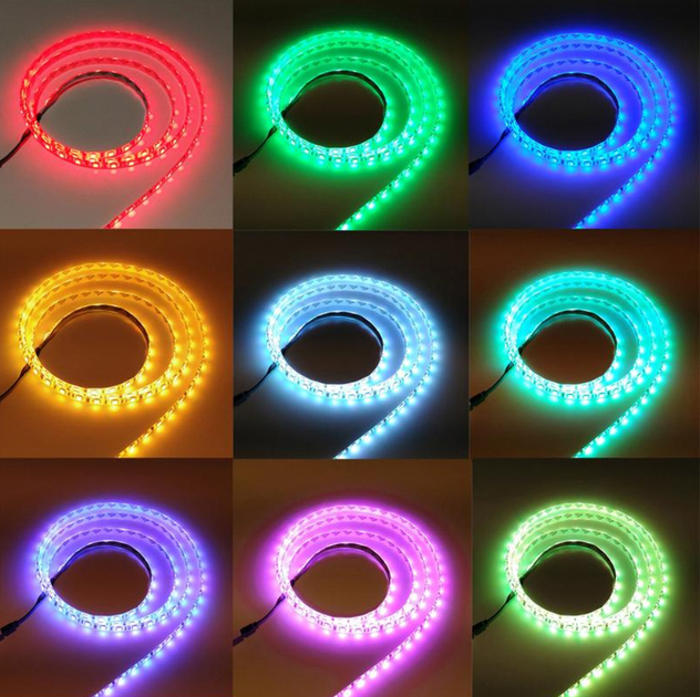 Светодиодная LED лента RGB 5050 5 метров с Bluetooth приложением от USB + пульт ДУ - изображение 4