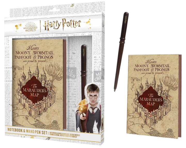 Notatnik z długopisem Pyramid Harry Potter The Marauder's Map Premium SR74636 (5056480398941) - obraz 4
