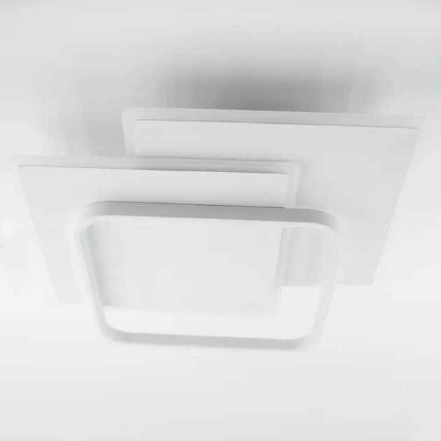 Керована світлодіодна люстра Esllse VEGA triple 80W 3S-ON/OFF 470х470х60-WHITE/WHITE-220-IP20 - зображення 4
