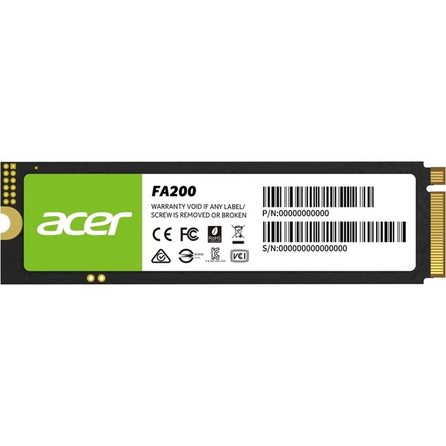 新品未開封　4TB♡Acer M.2 SSD FA200 PCIe Gen4×4 SSD накопитель Acer FA200 4TB (BL.9BWWA.150) [135381] – фото