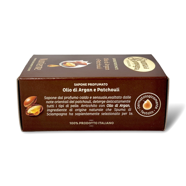Мыло твердое с Аргановым Маслом и Маслом Пачули Spuma Di Sciampagna Soap With Argan Oil And Patchouli 90 г - изображение 3