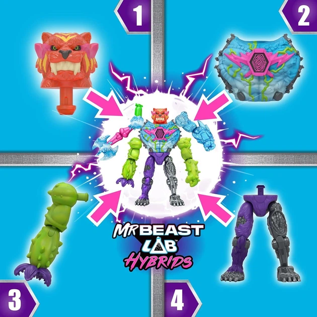Игровой набор Мистер Бист Гибрид MrBeast Lab Hybrids Mega Pack