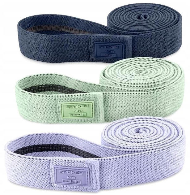 Zestaw gum materialowych do ćwiczeń Spokey Coti Flex Set 945967 3 szt (5905339459671) - obraz 1