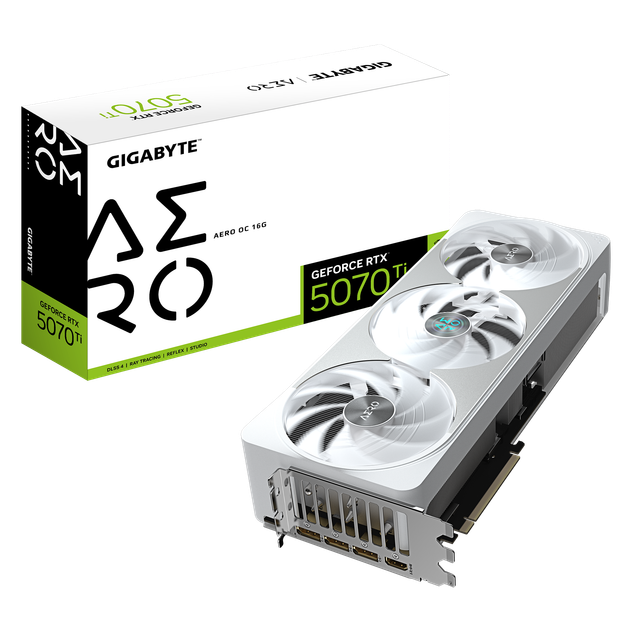 Відеокарта GeForce RTX 5070 Ti 16GB Gigabyte Aero OC (GV-N507TAERO OC-16GD) - изображение 3