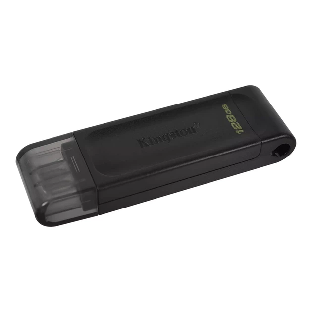 Флеш пам'ять 128GB Kingston DT70 Type-C Black (DT70/128GB) - Фото 1 Флеш пам'ять 128GB Kingston DT70 Type-C Black (DT70/128GB) - изображение 1