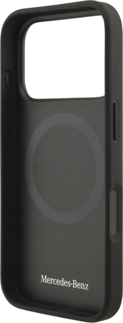 Панель Mercedes Leather Large Laurel Leaves MagSafe Case для iPhone 17 Pro Black (3666339507459) - зображення 7