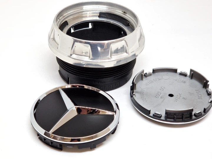 Ковпачок заглушка на литі диски Mercedes-Benz 65mm JOR #5736-37600 JOR5736 37600 6082-SG - зображення 3