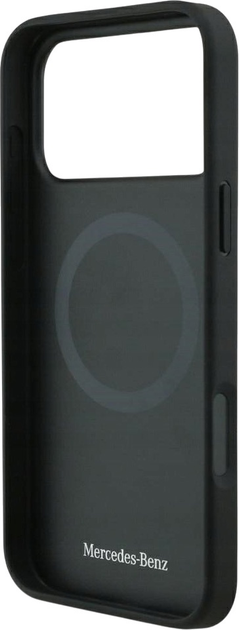 Панель Mercedes Leather Laurel Leaves MagSafe для iPhone 17 Pro Max Black (3666339507022) - зображення 7
