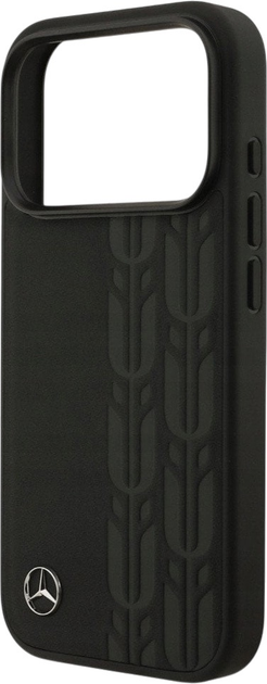 Панель Mercedes Leather Laurel Leaves MagSafe для iPhone 17 Pro Black (3666339507015) - зображення 6