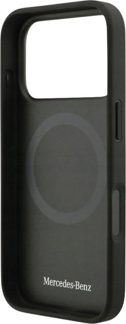 Панель Mercedes Leather Laurel Leaves MagSafe для iPhone 17 Pro Black (3666339507015) - зображення 7