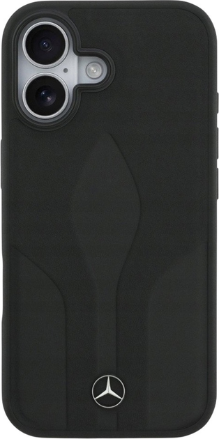 Etui plecki Mercedes Leather The Move MagSafe do iPhone 17 Black (3666339506667) - obraz 3