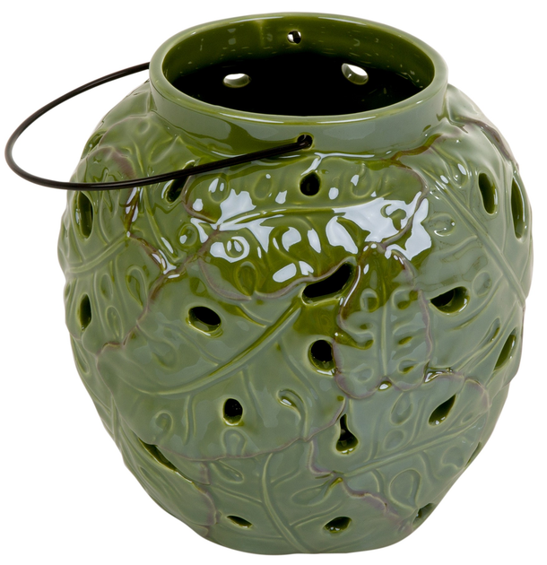 Ліхтар My Home Tropic керамічний Зелений 18 x 18 x 18 см (5904134353993) - зображення 2