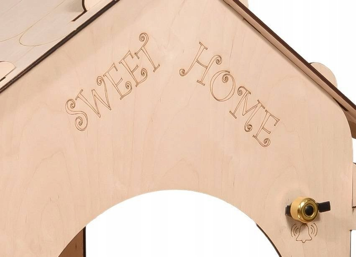 Садовий будиночок Ikonka дерев'яний столик, крейдяна дошка, 86 x 137 x 105 см (5905325439151) - зображення 11