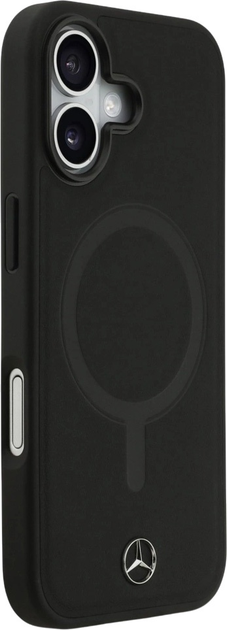 Панель Mercedes Plain Smooth Leather MagSafe для iPhone 17 Black (3666339568481) - зображення 4