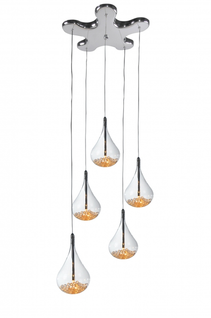 Люстра Zuma Line PERLE P0226-05B-F4RK - Фото 1 Люстра Zuma Line PERLE P0226-05B-F4RK - зображення 1