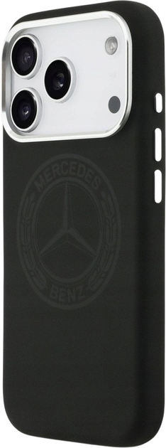  Панель Mercedes Silicone Vintage Logo MagSafe для iPhone 17 Pro Black (3666339508661) - зображення 2
