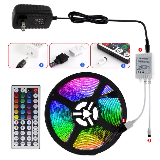 Светодиодная лента RGB 5050 180 LED 10 м с пультом - изображение 6