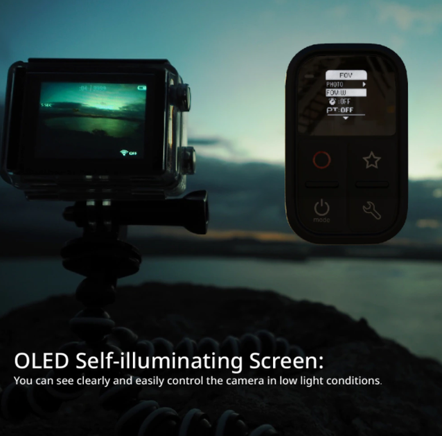 Пульт водонепроницаемый для GoPro HERO 8,7,6,5,4,MAX, дистанционное управление для Го Про YP77 - изображение 3