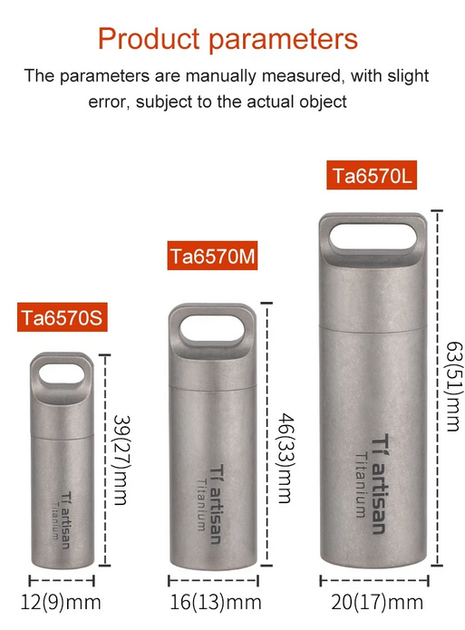 Титановая капсула-брелок таблетница Titanium S Yoksi герметичный контейнер тайник водонепроницаемый - Фото 2 Титановая капсула-брелок таблетница Titanium S Yoksi герметичный контейнер тайник водонепроницаемый - изображение 2