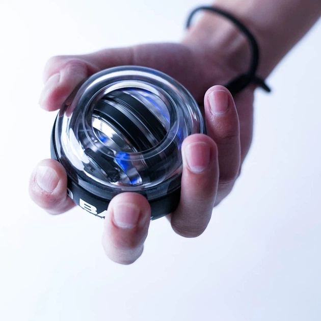 Гіроскопічний тренажер для кистей рук + Чохол Gyro Ball Yoxzi LED F43. Кистьовий тренажер / Гіробол / Еспандер - зображення 4
